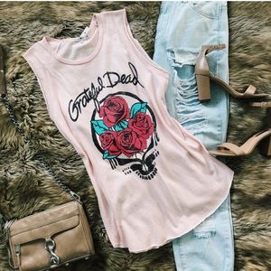 Grateful Dead tank top pink NWOT